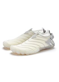 Venice Beach, Damen, Aquaschuh leichter Badeschuh, Slipper, Wasserschuh, flexible Sohle Unisex VEGAN, wei&szlig;/grau, 44, wei&szlig;/grau, Atmungsaktive 