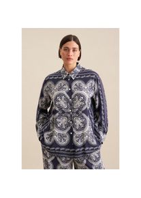 Seidensticker, Damen, Hemdbluse &raquo;Schwarze Rose&laquo; Langarm Kragen Tuchprint, dunkelblau, 5XL50, dunkelblau, Passform: Regular