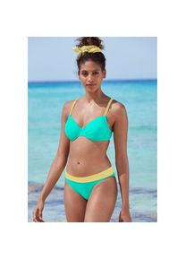 Venice Beach , Bügel-Bikini-Top »Anna«, mit kontrastfarbenen Details , mint , Cup C , 38 -Cup C , 38 , Modisches Kontrastdesign