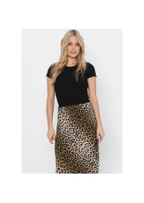 Only , Rundhalsshirt »ONLEMMA S/S SHORT TOP NOOS JRS« , black , S (36) , S (36) , Angenehmer Sitz durch Regular Fit Passform und kurze Ärmel mit...