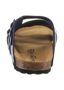 Aniston SHOES, Damen, Pantolette , Sommerschuh, Schlappen mit verstellbaren Schnallen, dunkelblau gemustert, 42, dunkelblau gemustert, Sommerliche 