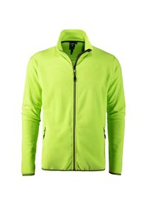 DEPROC Active , Fleecejacke »KIRKVALE II MEN«, weiche Fleecejacke in traditioneller Optik , limette , L , L , Leichte Basic-Fleecejacke mit Stehkragen