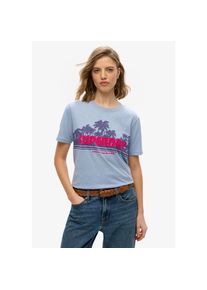 Superdry , Kurzarmshirt »OUTDOOR STRIPE RELAXED TEE« , R. Drive Blue Heather , M , M , Cooles Shirt von Superdry