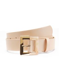 Lascana, Damen, H&uuml;ftg&uuml;rtel &raquo;Hoseng&uuml;rtel&laquo; zweifarbige Schnalle, G&uuml;rtel, Jeansg&uuml;rtel, Tailleng&uuml;rtel, VEGAN, pfirsich, pfirsich, Modischer G&uuml;rtel mit 