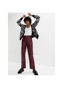 Inspirationen, Damen, Lederimitathose, bordeaux, Normalgr&ouml;&szlig;en, 36 -Normalgr&ouml;&szlig;en, bordeaux, weiches Lederimitat