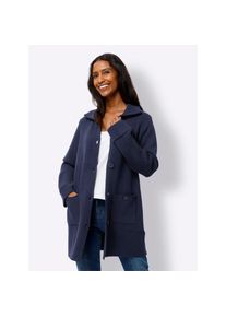 Heine, Damen, Cardigan, marine-ecru, 38, marine-ecru, weiche Viskose-Mischung