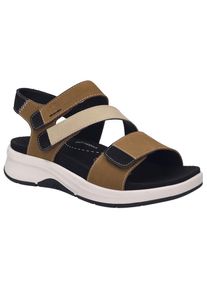 Josef Seibel , Sandale »Estelle 06«, Komfortschuh, Sandalette, Klettschuh mit Fußbett , kastanienbraun-kombiniert , 40 , 40 , Bequeme Sandale mit...