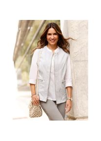 Classic Basics , Damen , Kurzweste , hellgrau , 42 , 42 , super bequeme Stretch-Qualität