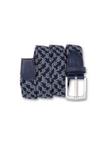 Bernd G&ouml;tz BERND G&Ouml;TZ, Damen, Lederg&uuml;rtel mit Flechtoptik, blau-weiss, blau-weiss, Dameng&uuml;rtel von Bernd G&ouml;tz