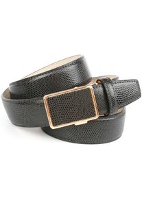 Anthoni Crown, Damen, Lederg&uuml;rtel in Warandesign, zeitloses Design, grau, grau, Keine Dornschlie&szlig;e und keine L&ouml;cher im Leder