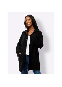 Heine, Damen, Cardigan, schwarz-ecru, 48, schwarz-ecru, weiche Viskose-Mischung