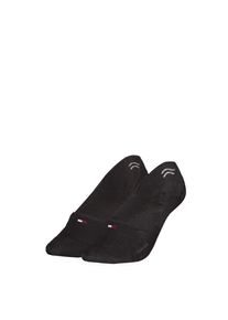 Tommy Hilfiger , Füßlinge »TH WOMEN FOOTIE MC 2P SHINE«, (2er-Pack), mit silikonisierten Fersenstreifen , black , 39-42 , 39-42 , Damensocken von...