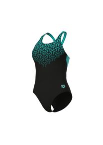 arena , Badeanzug »WOMEN'S KIKKO V SWIMSUIT V BACK GRAPHIC«, (1 St.), mit UV-Schutz UPF 50+ , BLACK-WATER , N-Gr , 42 -N-Gr , 42 , D Badeanzug von...