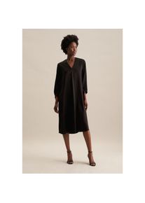 Seidensticker , Sommerkleid »Schwarze Rose«, Langarm V-Neck Uni , schwarz , Normalgrößen , 4XL (48) -Normalgrößen , 4XL (48) , Passform: Regular