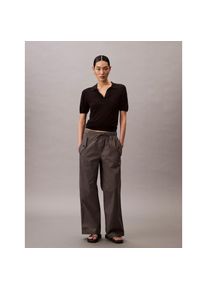 Calvin Klein Jeans, Damen, Cargohose &raquo;LIGHT WEIGHT COTTON CARGO PANT&laquo; Mit abgestepptem Beinabschluss, Gunmetal, N-Gr, 10 (42/L) -N-Gr, Gunmetal, 