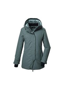 Killtec, Damen, Parka &raquo;KOW 93 WMN PKR&laquo; Wasser- und winddichter Damenparka, atmungsaktiv, recyceltes Material, graublau, 42, graublau, Damen 