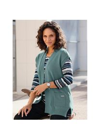 Casual Looks, Damen, Strickweste, jade, 44, jade, mit 50% Viskose