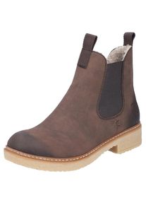Rieker, Damen, Winterstiefelette , Chelseaboots, Used-Look, mit Innenrei&szlig;verschluss und Stretcheinsatz, braun used, 41, braun used, Chelseaboots mit 