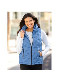 Classic Basics, Damen, Steppweste, mittelblau, 44, mittelblau, attraktive Pr&auml;gung