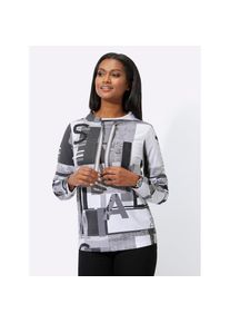 Inspirationen , Damen , Sweatshirt , schwarz-ecru , 40 , 40 , mit 50% Baumwolle