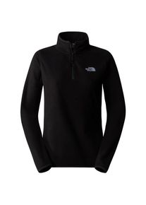 The North Face Womens 100 Glacier 1/4 Zip Fleecetrui Dames (S |zwart)