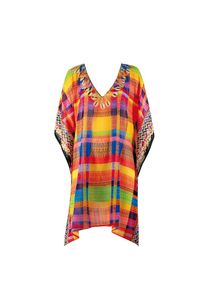 Sunflair Strandkleid Damen royalblau / senf / hellgrün / knallrot Größe 36