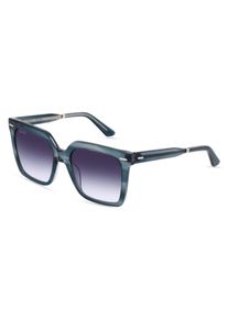 Calvin Klein CK22534S Vrouwen Zonnebril, blauw transparant