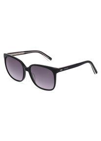 Calvin Klein CK21707S Vrouwen Zonnebril, Zwart glanzend