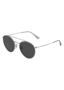 Ray-Ban RB 3647N ROUND DOUBLE Unisex Zonnebril, zilver