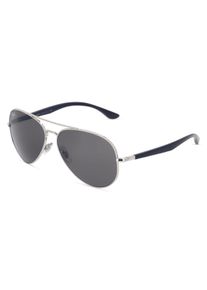 Ray-Ban RB 3675 Unisex Zonnebril, Zilver glanzend