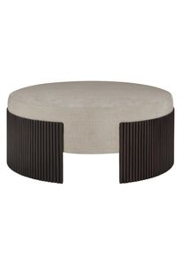 Roller Max Pouf Acajou Marron Foncé / Tissu Riz Ethnicraft