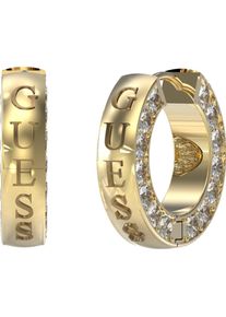 Guess, Ring, Fashion gold plated circles with crystals Circle Lights JUBE03160JWYGT/U, (One Size)