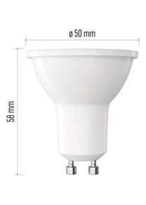 EMOS, Leuchtmittel, LED Lampe Classic MR16 Weiss/ GU10 / 7 W (72 W) / 1000 lm / NeutralWeiss (GU10, 1000 lm, 1x)