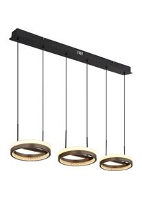 Globo, Pendelleuchte, Hängeleuchte Metall Schwarz Matt, 1xled
