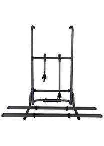 Quipon Heck-E-Bike-Fahrradträger für 2 Fahrräder Camping Reisemobil Aluminium schwarz