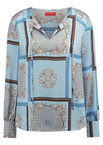 Laura Biagiotti ROMA - Bluse zum Schlupfen mit Seide, blau, Gr. 38, Viskose