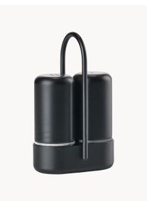 Zone Denmark Set de salero y pimentero Singles Black, 3 piezas. Negro Ø 3 cm x Al 9 cm