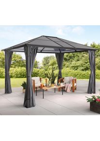 Konifera Pavillon »Aruba 2.0« Gestell aus Aluminium in grau, Größe B/H/T: 365 cm x 260 cm x 300 cm