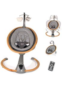 BABYGO, Babywippe &raquo;Homey&laquo; bis 9 kg mit Schaukelbewegungen und Sound, wood optic, Babywippe