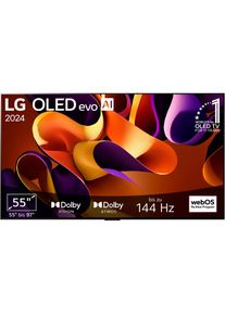 LG , OLED-Fernseher »OLED55G48LW«, 4K Ultra HD, Smart-TV , schwarz , Neuer leistungsstarker α11 4K AI-Prozessor mit 4K AI Super Upscaling und AI...