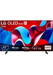 LG , OLED-Fernseher »OLED42C47LA«, 4K Ultra HD, Smart-TV , schwarz , Leistungsstarker α9 Gen7 4K AI-Prozessor mit 4K AI Super Upscaling und OLED...
