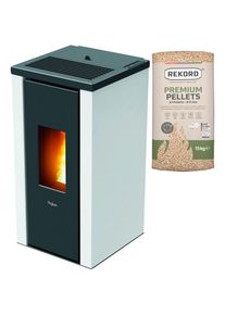 Pegaso, Pelletofen &raquo;VERA&laquo; Stahl, schwarz, Zugelassene Brennstoffe: Pellets