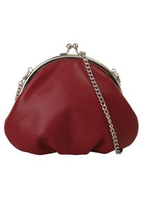 Samantha Look , Abendtasche, echt Leder, Made in Italy , rot