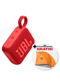 JBL , Bluetooth-Lautsprecher »Set: GO 4 + gratis dazu: Strandmuschel« , Rot , Inklusive JBL Strandmuschel