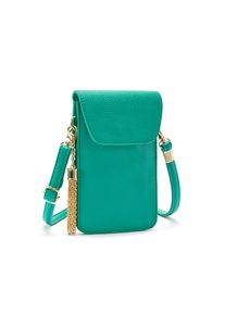Lascana , Umhängetasche »Handytasche«, mit Sichtfenster, Minibag, Crossbody Bag, VEGAN , grün