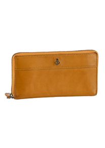 Harbour 2nd, Damen, Geldb&ouml;rse &raquo;Atlantica&laquo; aus Leder mit sch&ouml;ner Logo Pr&auml;gung, mustard, mustard, Aus gewaschenem Leder