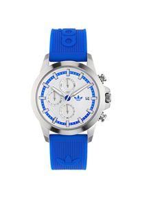 adidas originals, Damen, Chronograph &raquo;EXPRESSION TWO CHRONO&laquo; Quarzuhr, Armbanduhr, Herrenuhr, Damenuhr, unisex, Silikonarmband, blau, blau, 