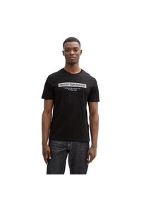 Tom Tailor Denim , T-Shirt, mit verschiedenen Logo Prints , d. black , XL , XL , T-Shirt von Tom Tailor Denim