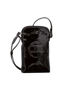 Tom Tailor , Handytasche »Rosabel Patent«, aus weichem Lackmaterial mit hoch geprägtem großen Logo , Schwarz