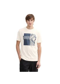 Tom Tailor Denim , Print-Shirt, mit Frontprint , wool white , XXL , XXL , T-Shirt von Tom Tailor Denim